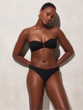 J Crew Swim 2X Bikini Black